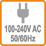 Acceptable Voltage Range between 100-240V